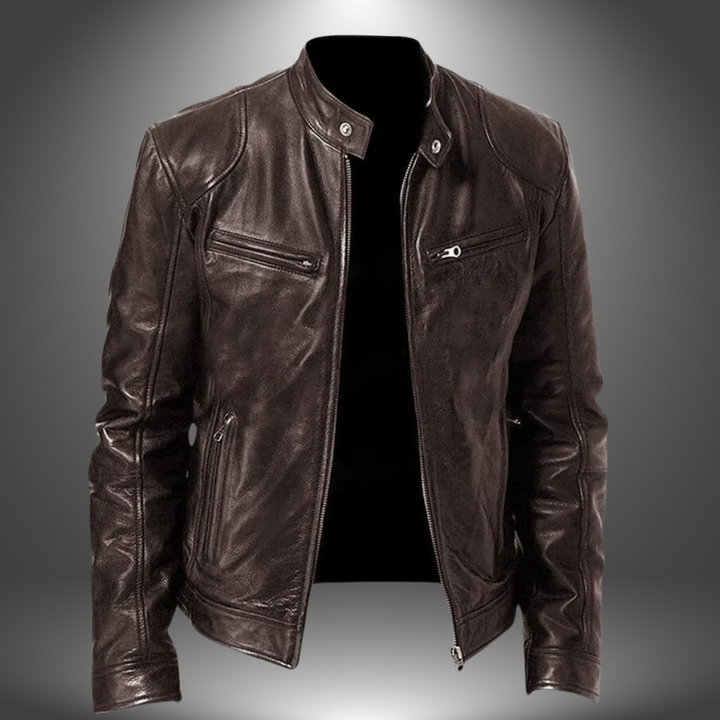 Florian | Chaqueta de cuero hecha a mano para hombre