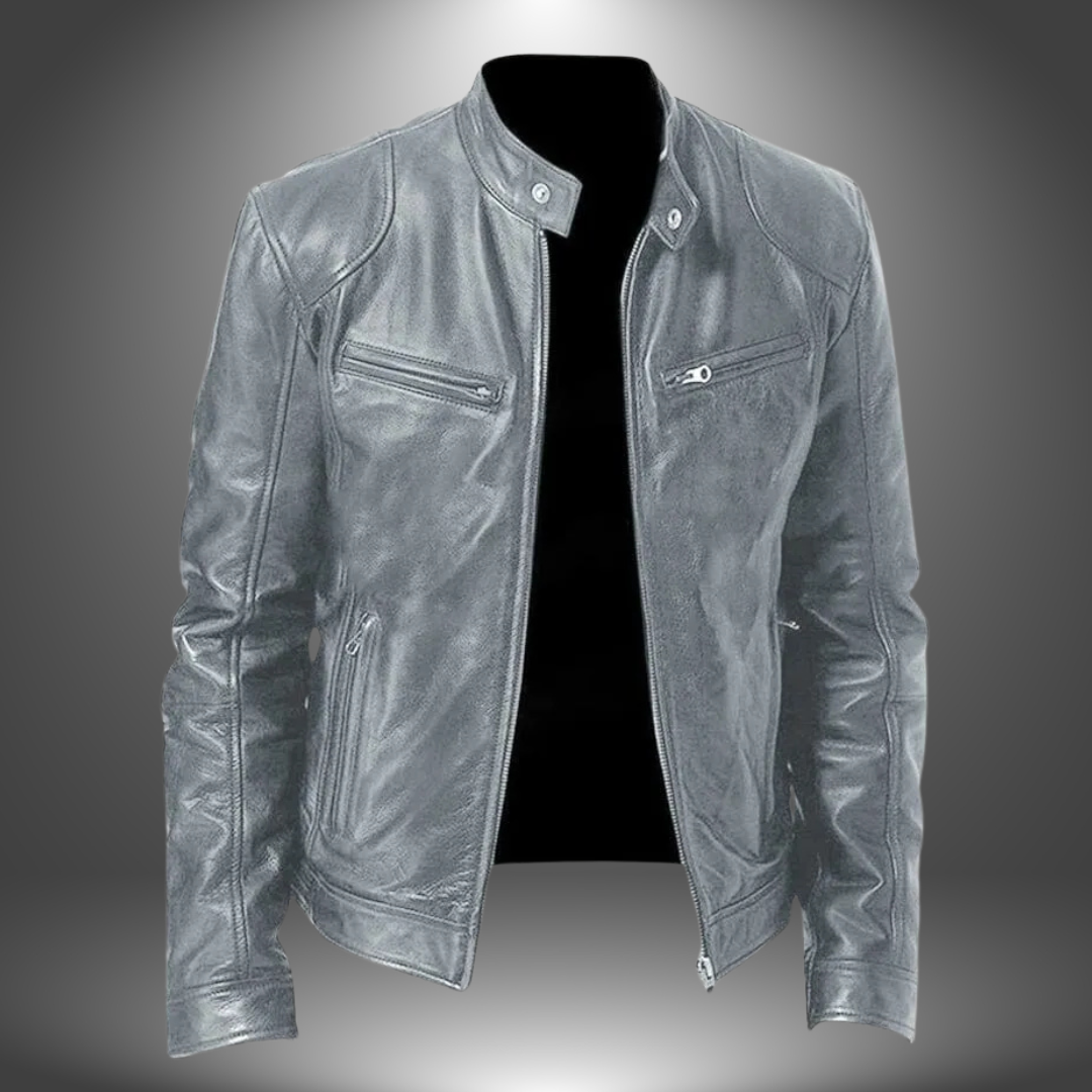 Florian | Chaqueta de cuero hecha a mano para hombre