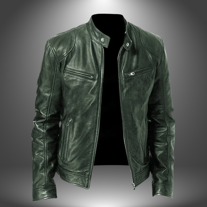 Florian | Chaqueta de cuero hecha a mano para hombre
