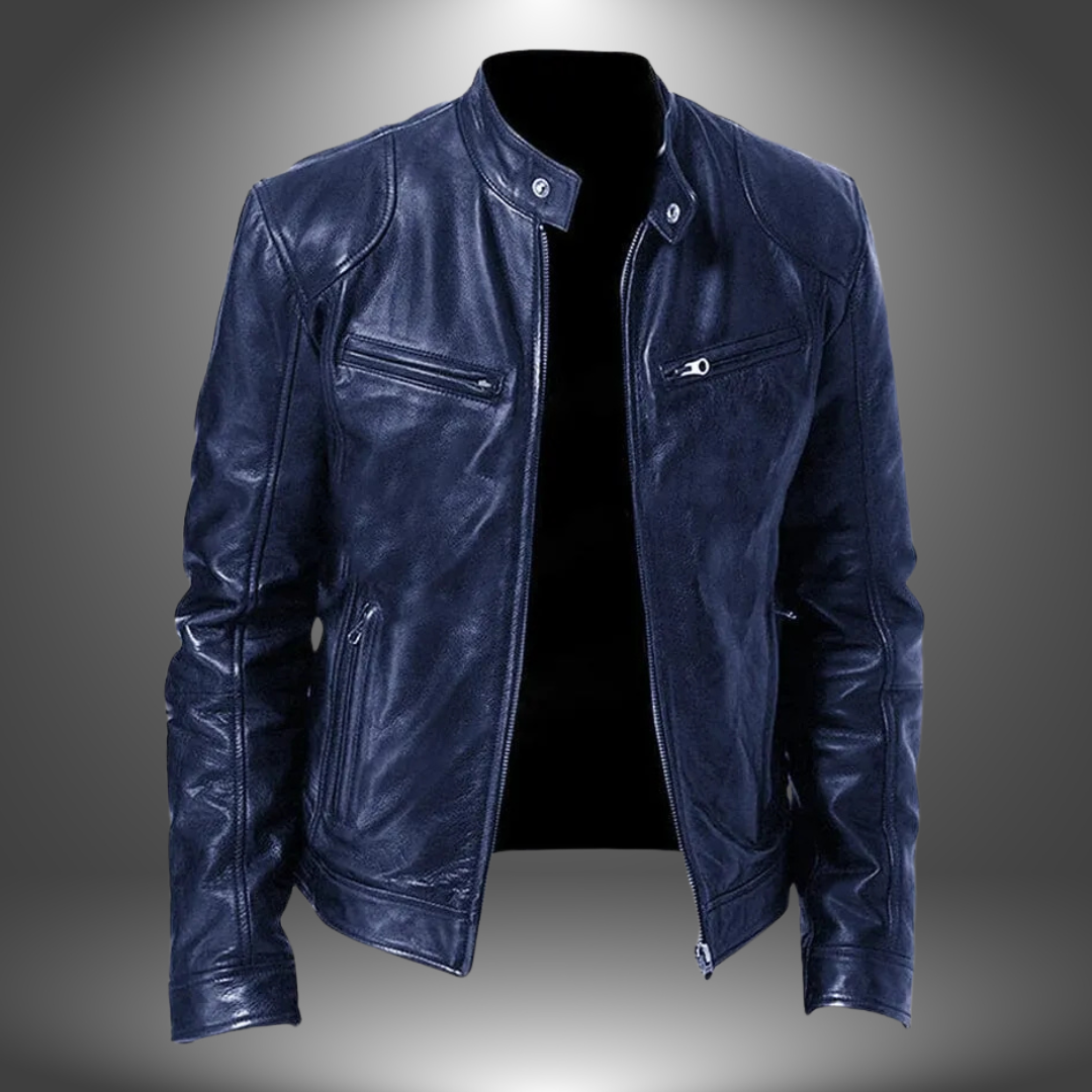 Florian | Chaqueta de cuero hecha a mano para hombre