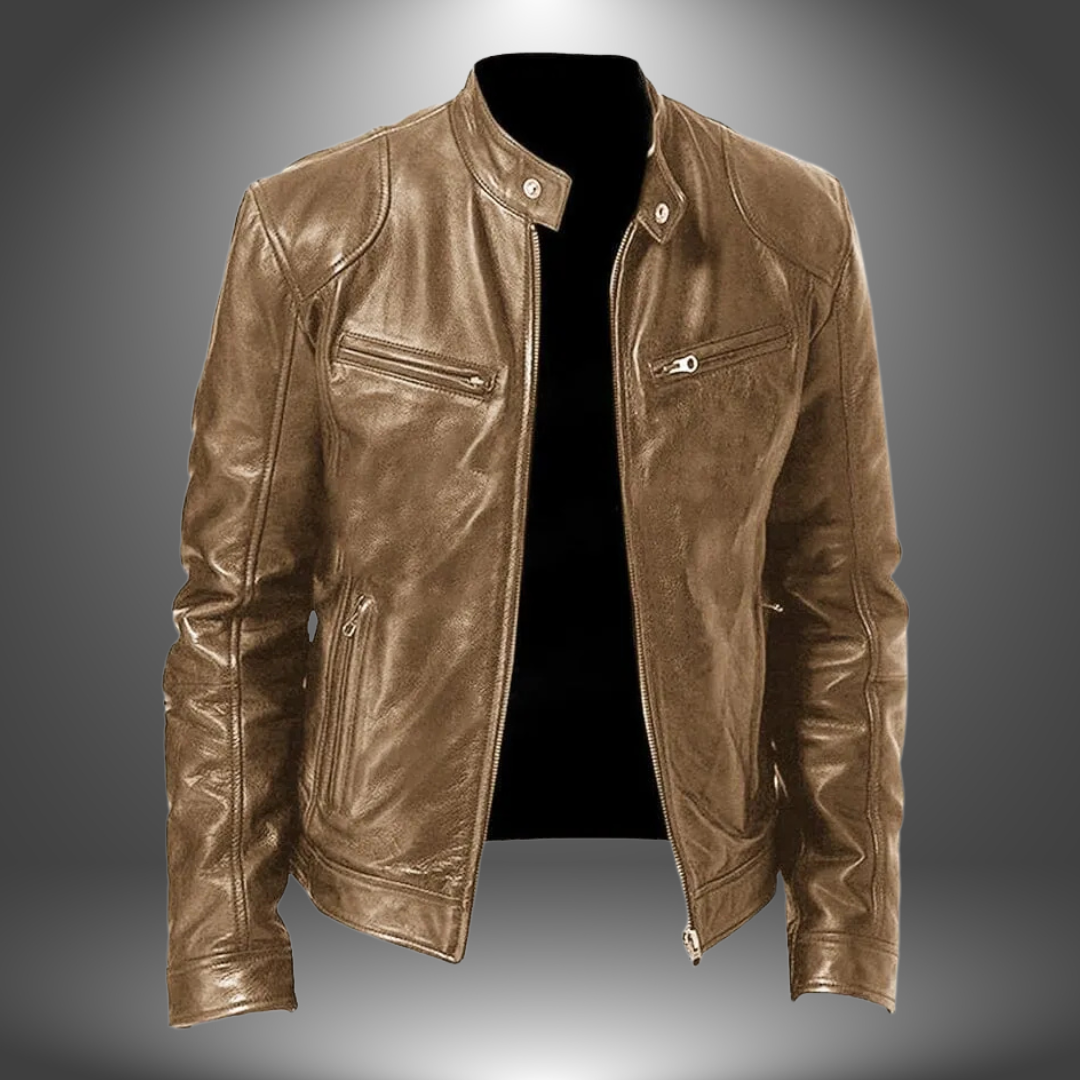 Florian | Chaqueta de cuero hecha a mano para hombre