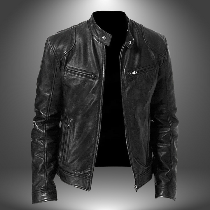 Florian | Chaqueta de cuero hecha a mano para hombre
