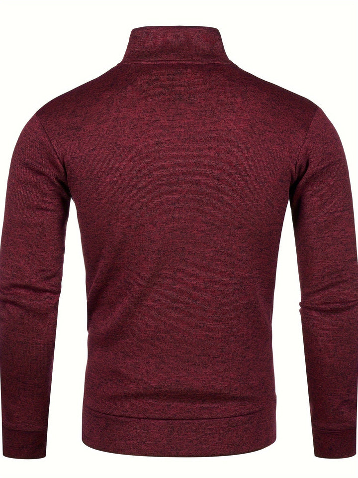 Grzegorz – Chaqueta de Punto de Manga Larga con Cremallera