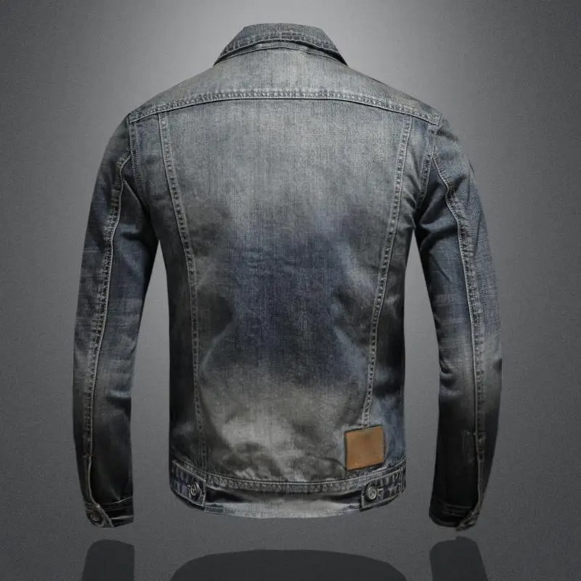 ANDRE - Chaqueta clásica de mezclilla
