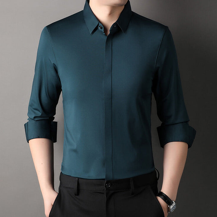 Pietro | Camisa elástica sin planchado para hombre