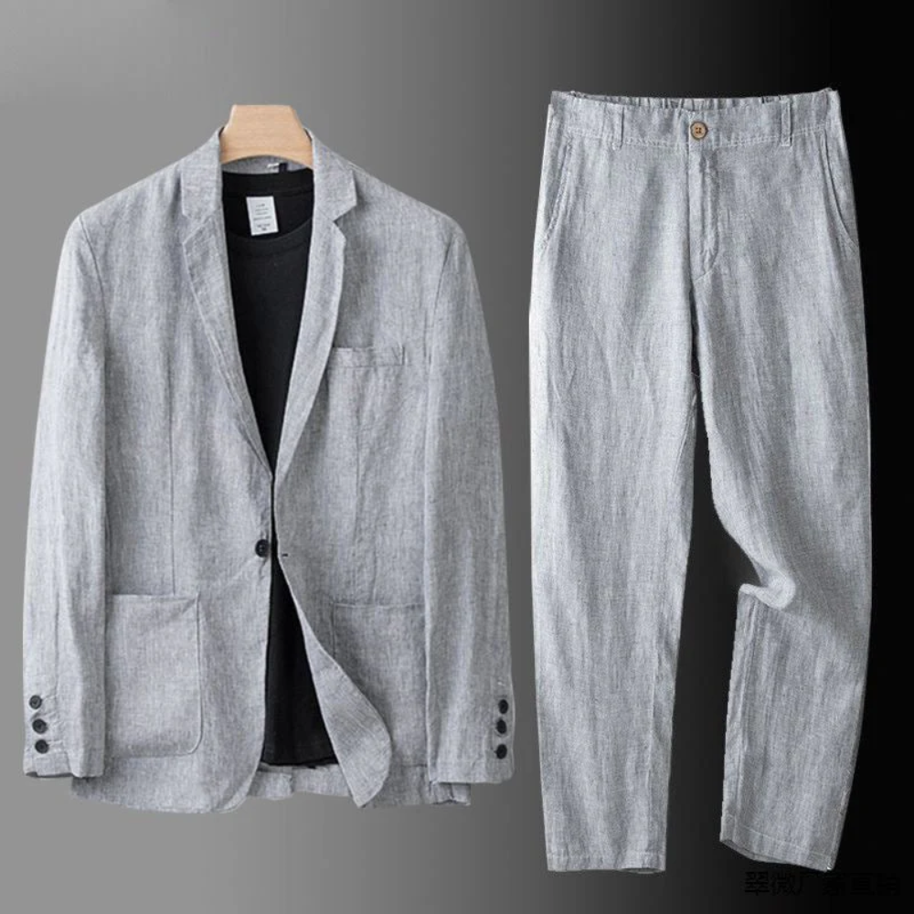 Conjunto elegante de lino
