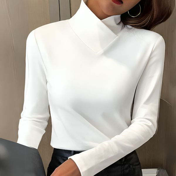 Beverley | Suéter de Cuello Alto Ajustado y Elegante