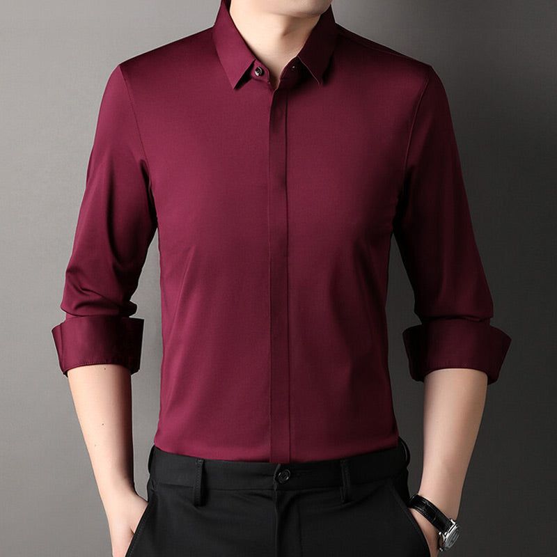Pietro | Camisa elástica sin planchado para hombre