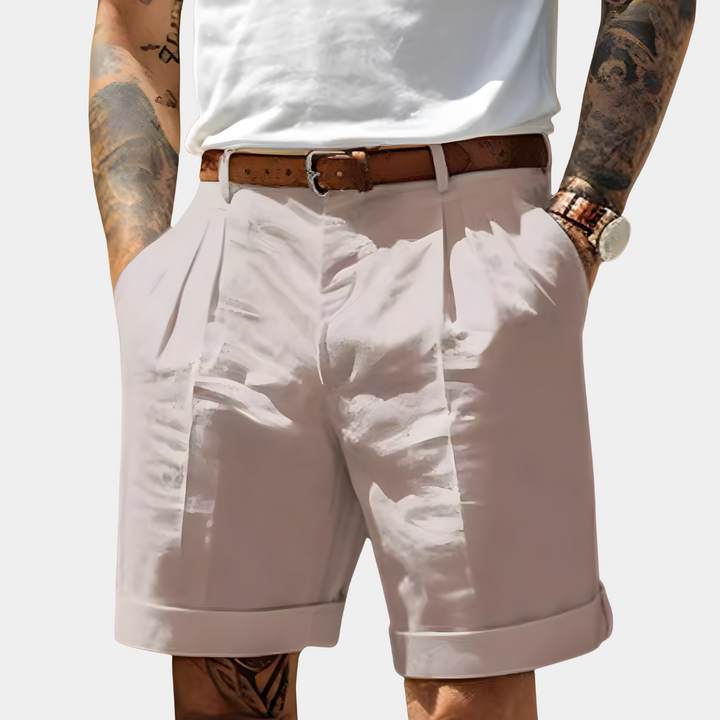 Bermudas elegantes de algodón transpirable