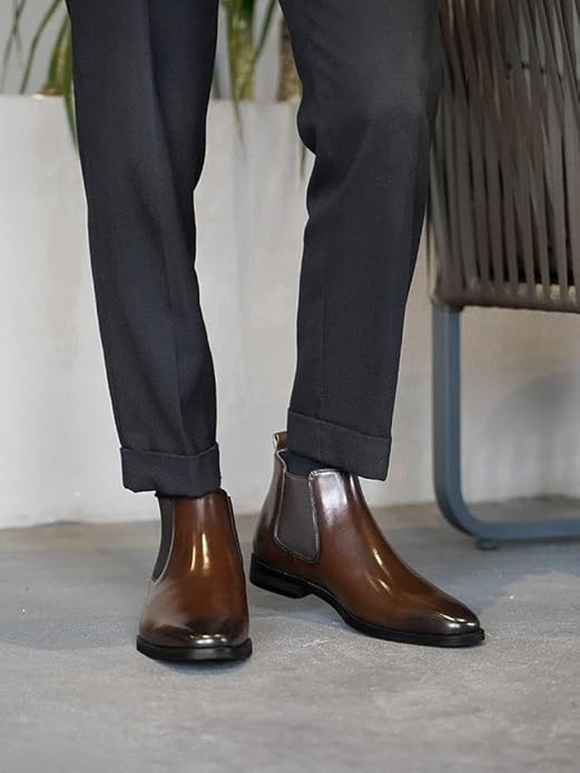 Pio | Botas Chelsea de Cuero Italiano