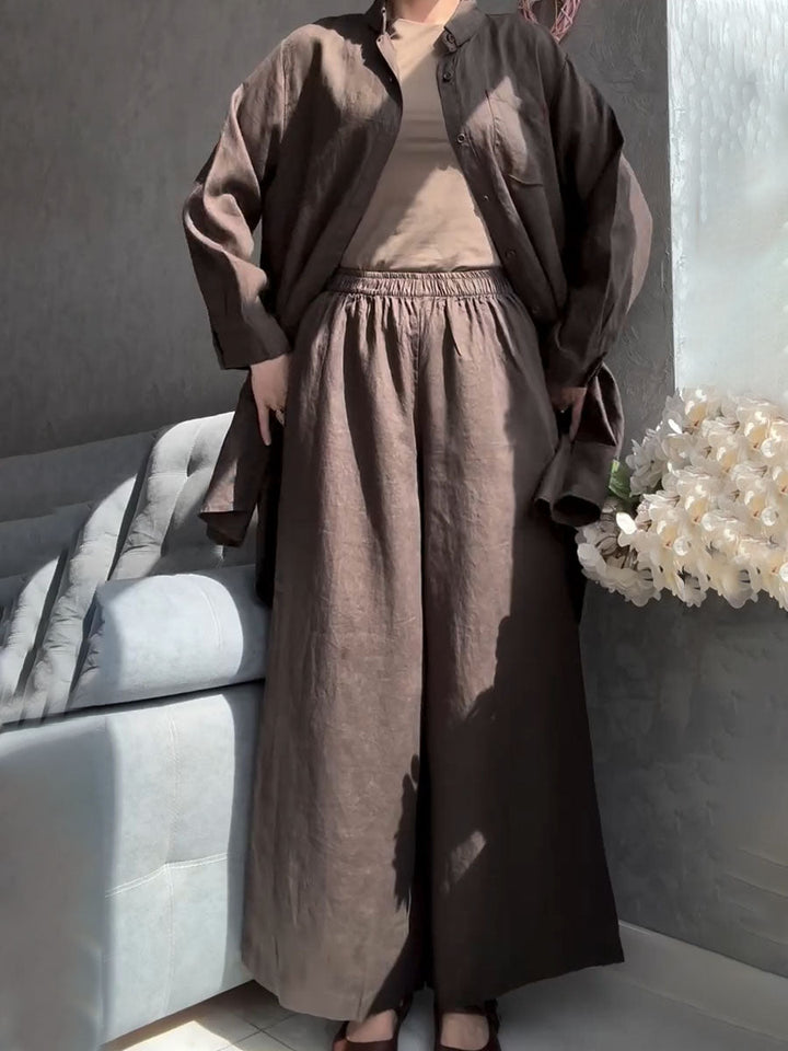 Conjunto de lino de 2 piezas Amani