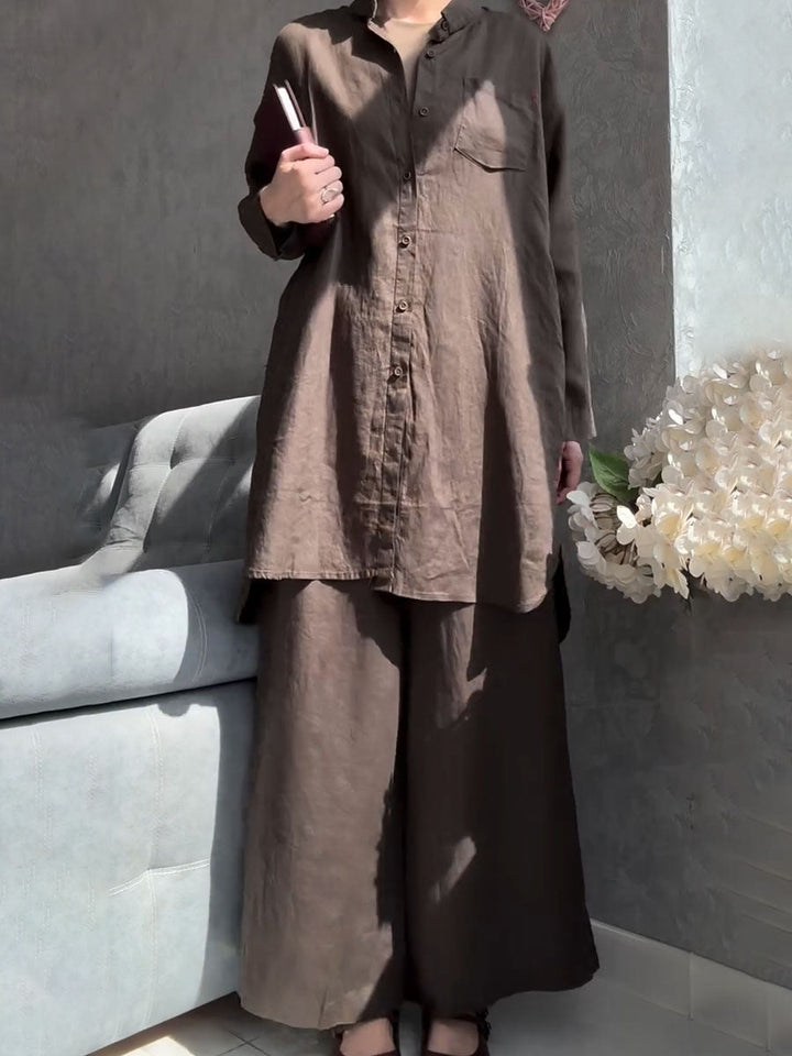Conjunto de lino de 2 piezas Amani