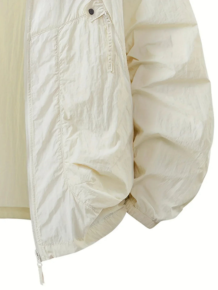 Carter - Rompevientos impermeable para exteriores con capucha ajustable