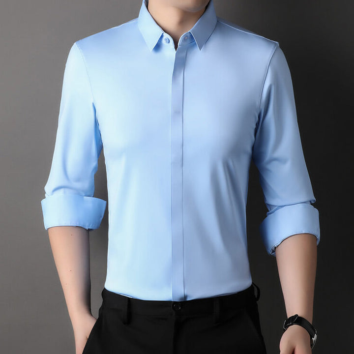 Pietro | Camisa elástica sin planchado para hombre