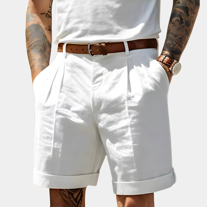 Bermudas elegantes de algodón transpirable