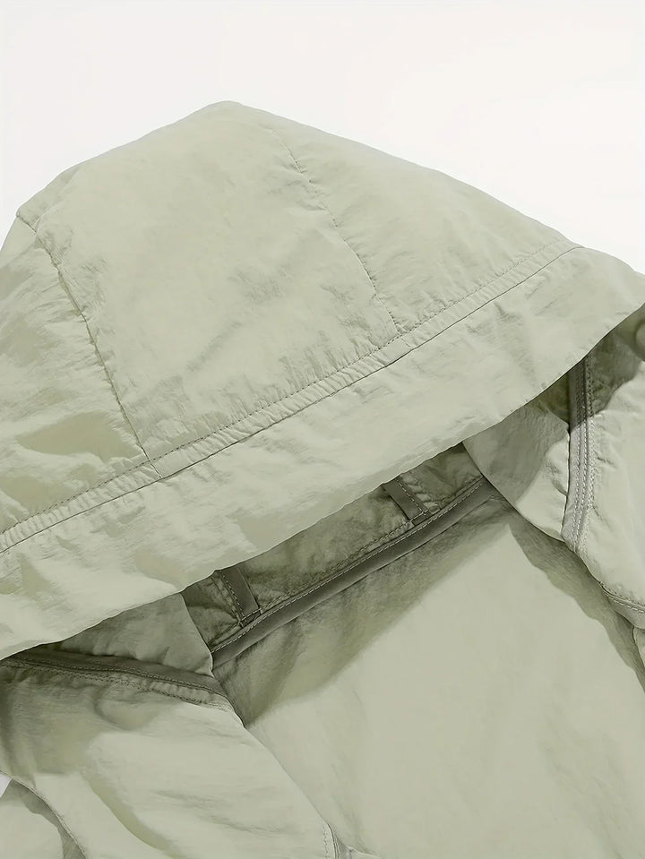 Carter - Rompevientos impermeable para exteriores con capucha ajustable