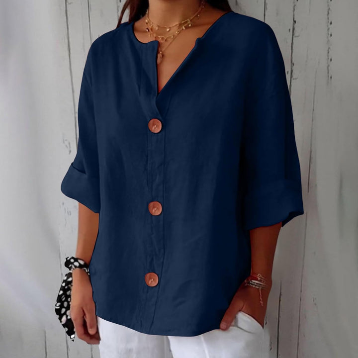 Clara™ | Blusa casual de lino