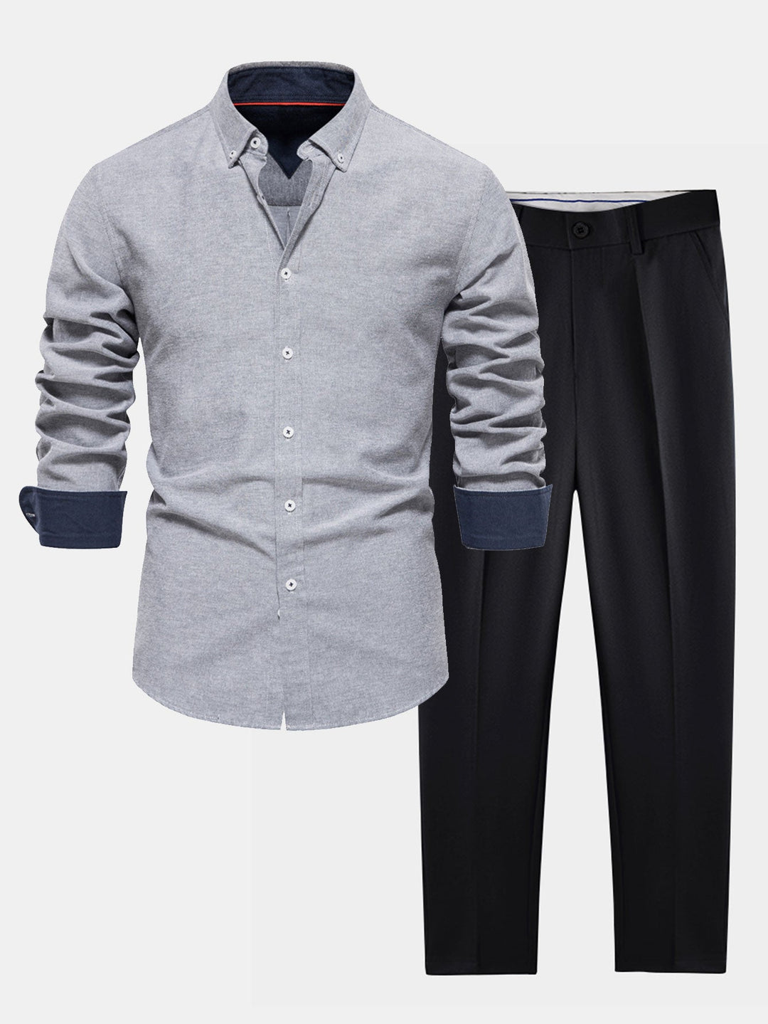 Camisa Oxford de Manga Larga con Botones