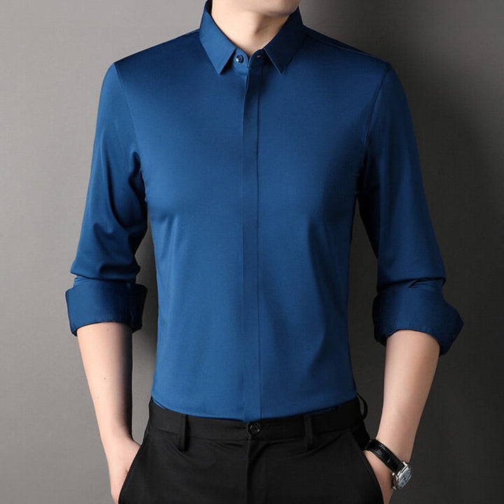 Pietro | Camisa elástica sin planchado para hombre
