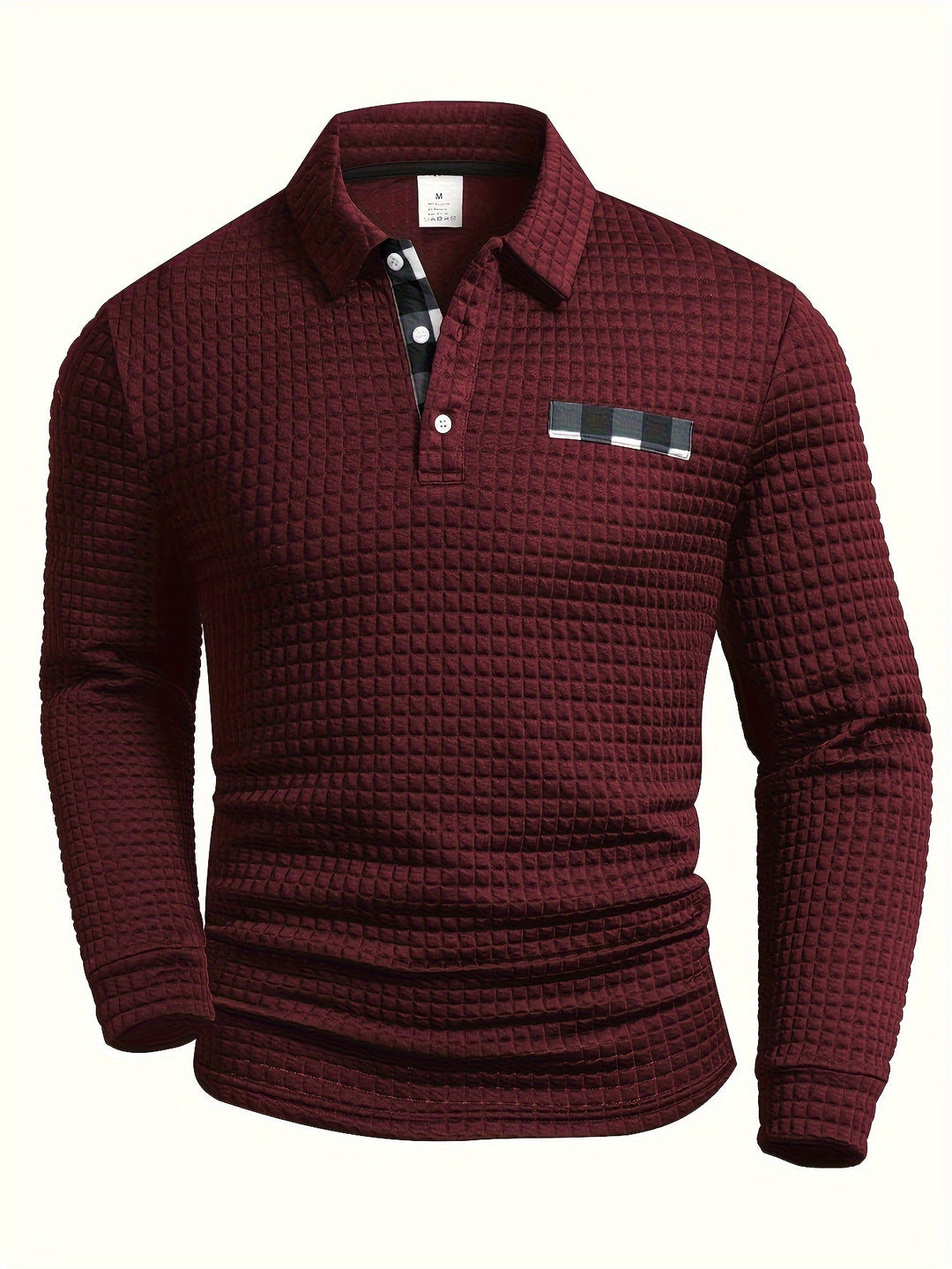Juergen - Camisa Casual de Manga Larga con Botones