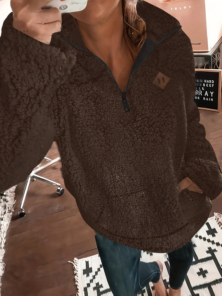 Willemien - Sudadera de Forro Polar con Cremallera y Manga Larga