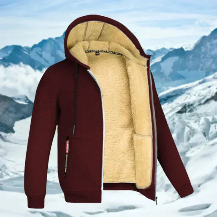 Arie - Chaqueta de invierno para hombre con capucha y forro polar