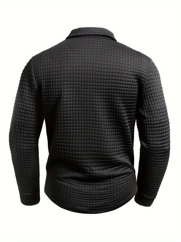 Juergen - Camisa Casual de Manga Larga con Botones