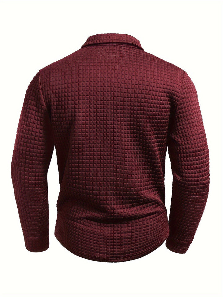 Juergen - Camisa Casual de Manga Larga con Botones