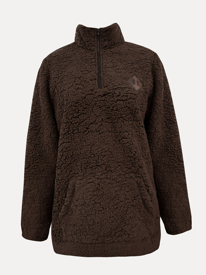 Willemien - Sudadera de Forro Polar con Cremallera y Manga Larga
