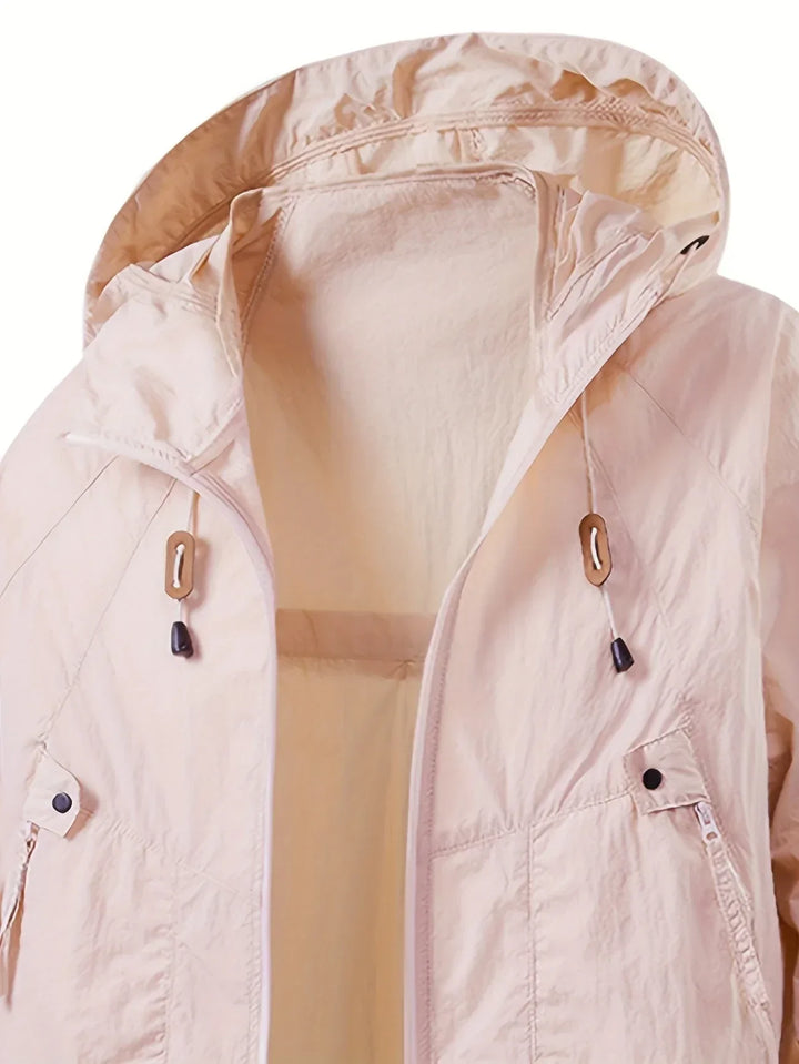Carter - Rompevientos impermeable para exteriores con capucha ajustable