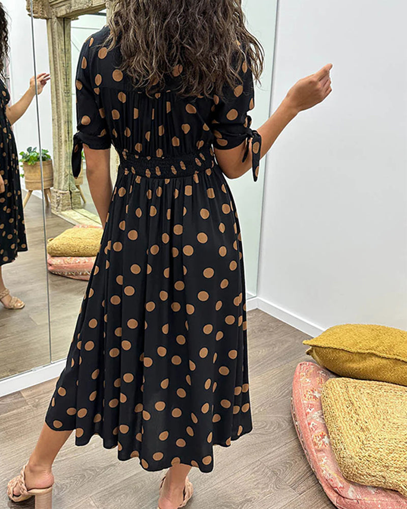 Monica | Vestido elegante de lunares