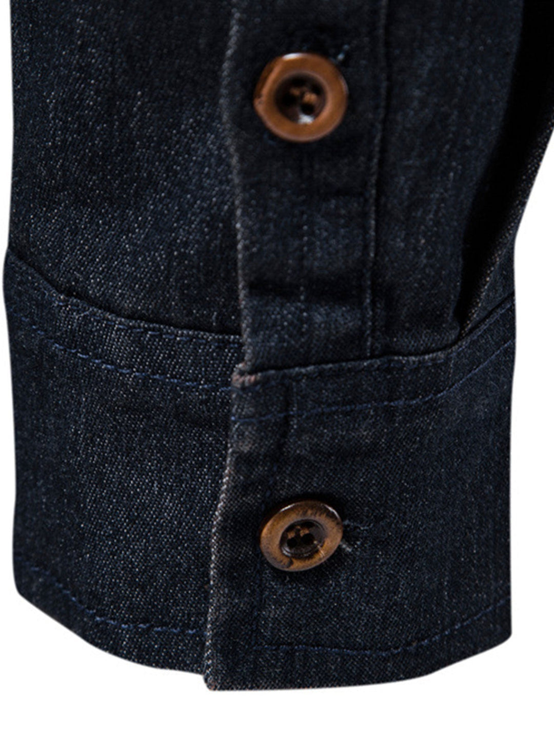 Camisa Vaquera de Mezclilla Lavada con Bolsillos