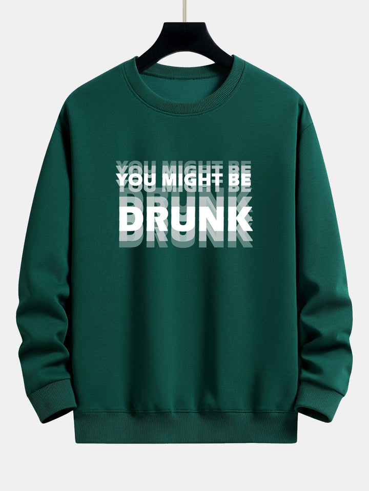 Sudadera de Corte Relajado con Estampado