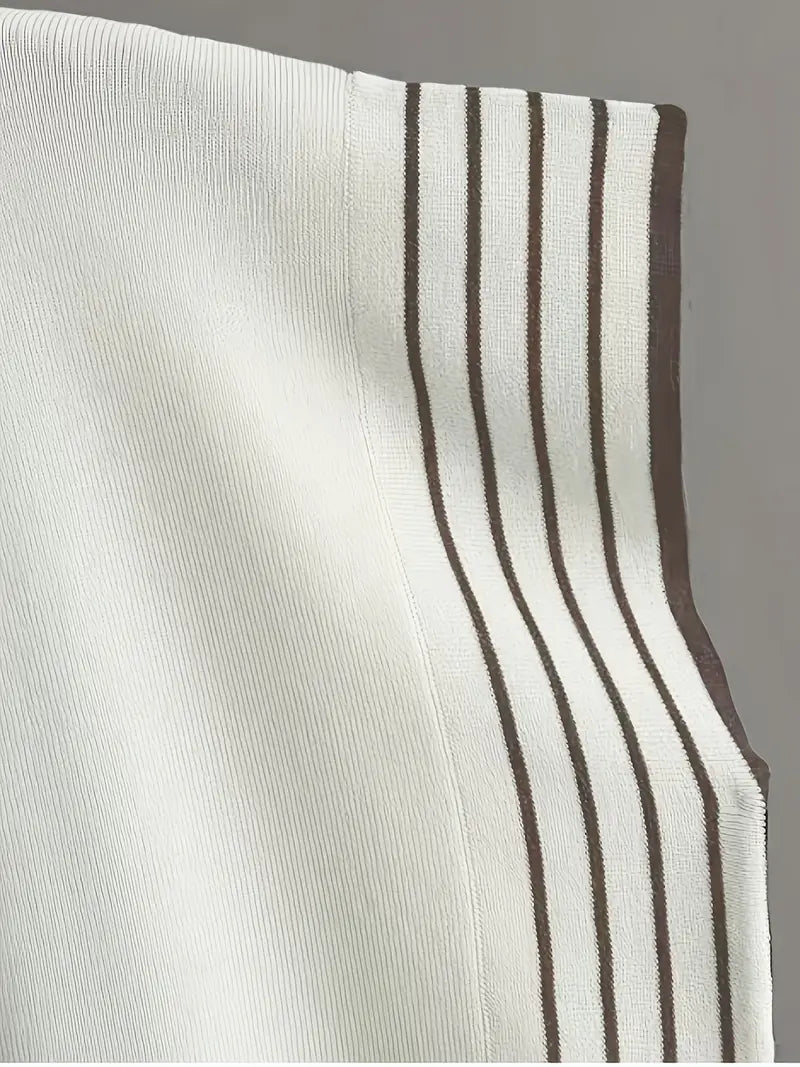 Sophie - Conjunto de Dos Piezas de Mujer con Diseño a Rayas y Combinado