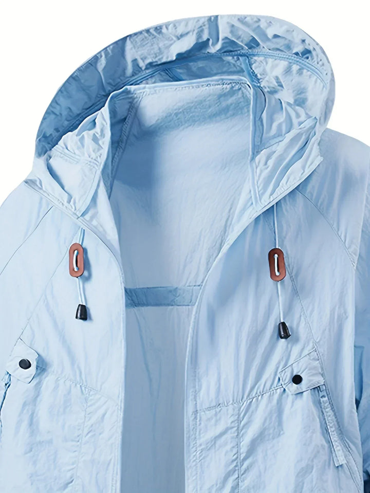 Carter - Rompevientos impermeable para exteriores con capucha ajustable