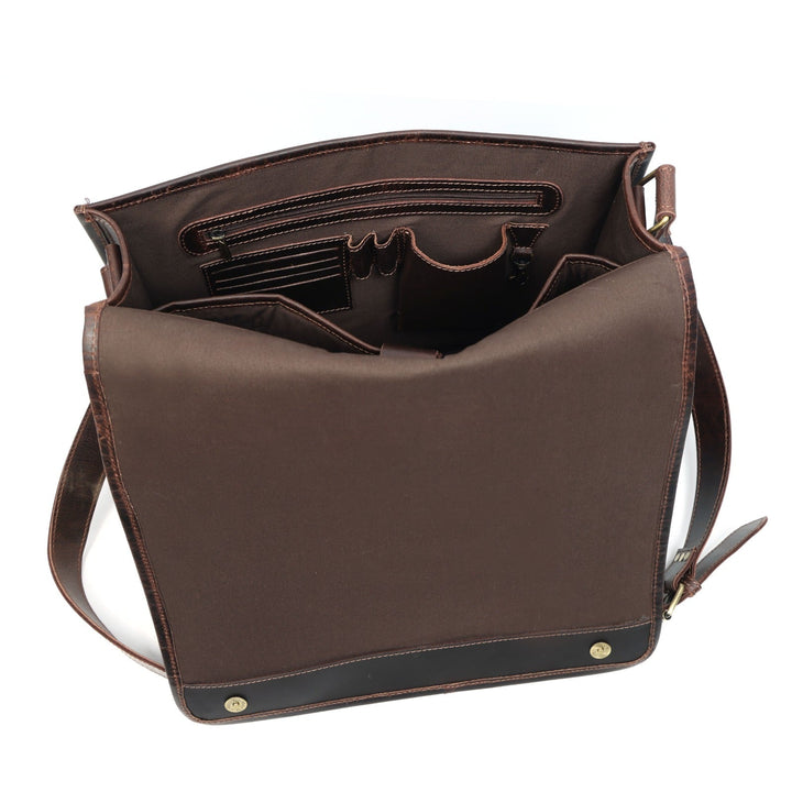 Bolsa mensajero Thunder de cuero de búfalo para hombre
