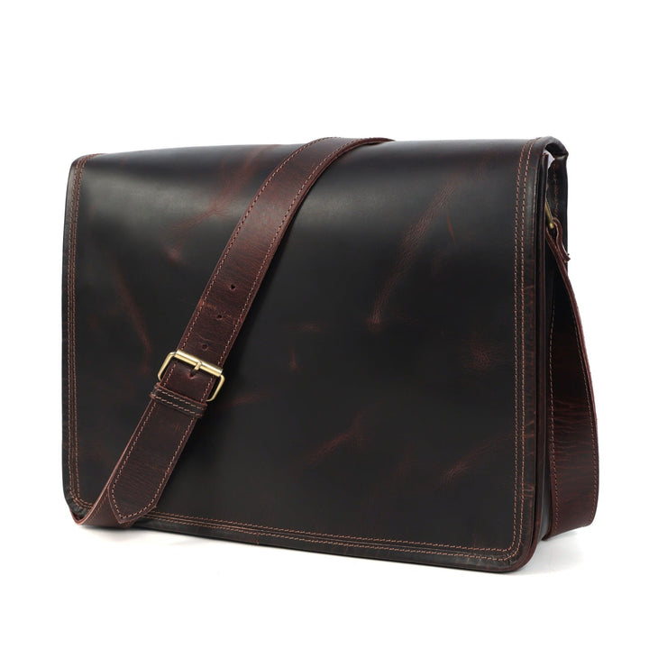 Bolsa mensajero Thunder de cuero de búfalo para hombre