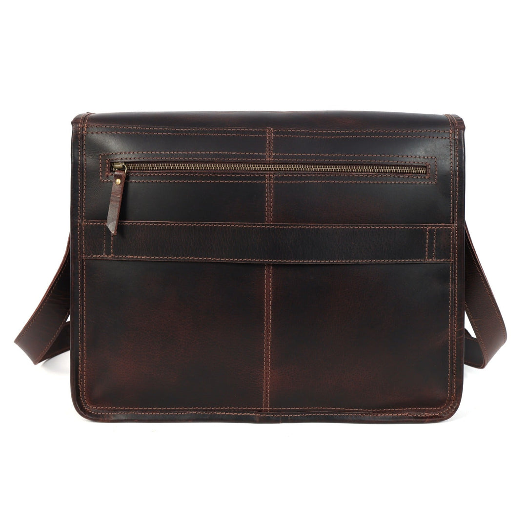 Bolsa mensajero Thunder de cuero de búfalo para hombre