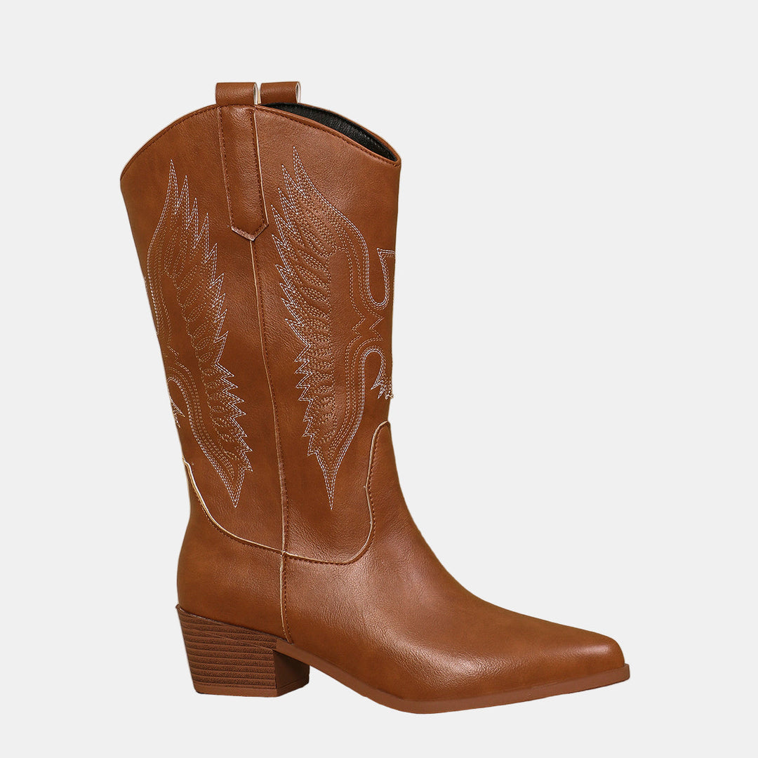 Emery | Botas Vaqueras de Tacón Bloque