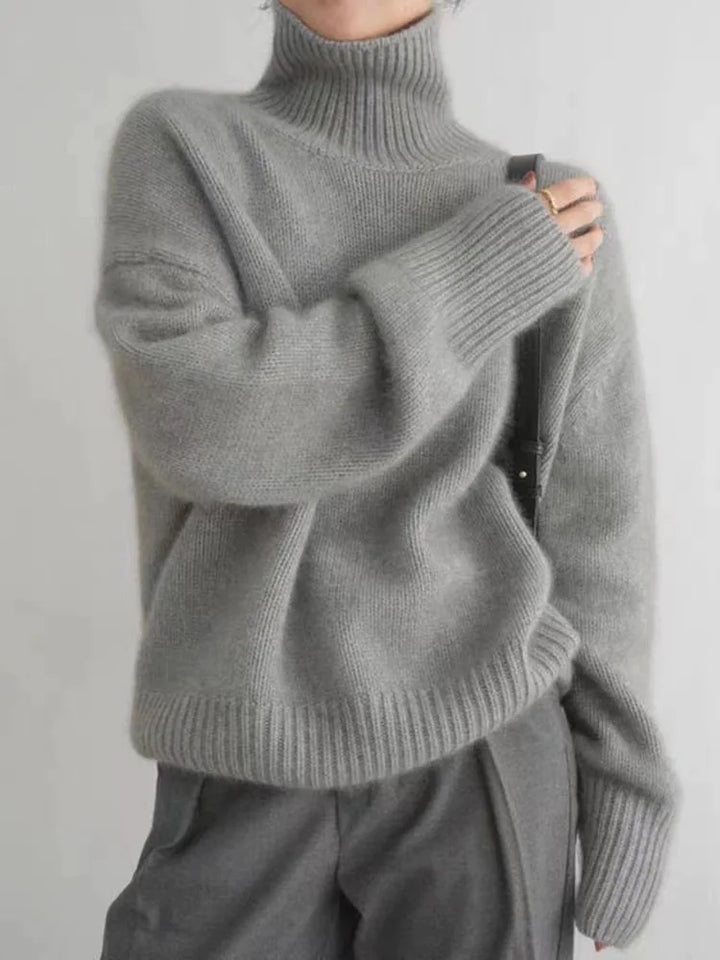 Isabella | Suéter de Cuello Alto de Cachemira