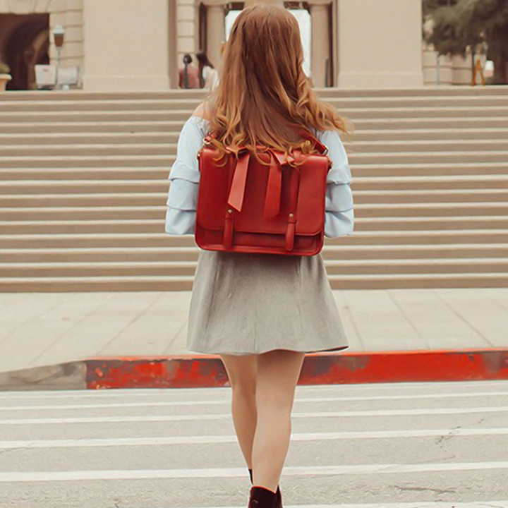 Sienna | Bolso Retro Twist Azul-Rosa