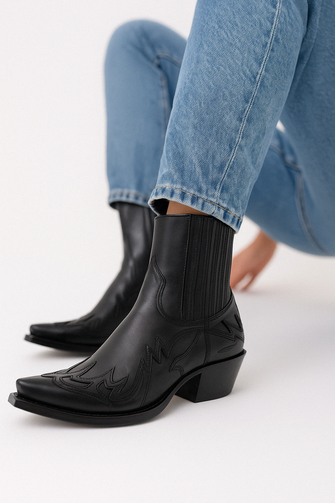 Botas Vaqueras de Cuero Sintético