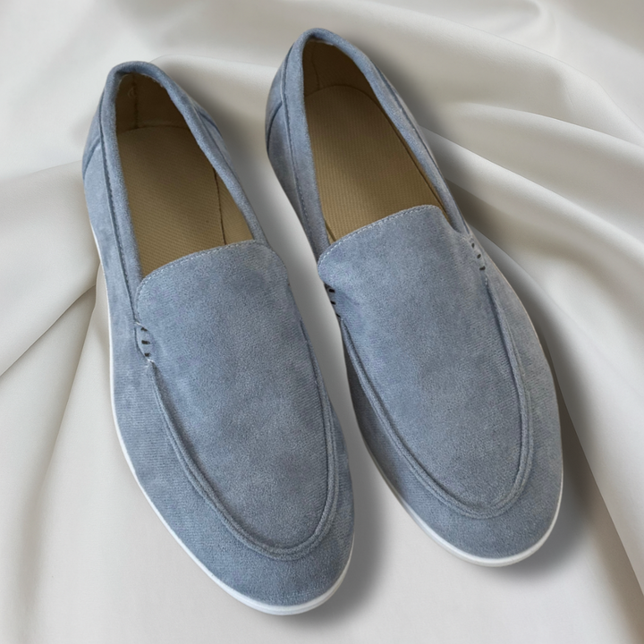 Mocasines elegantes de gamuza
