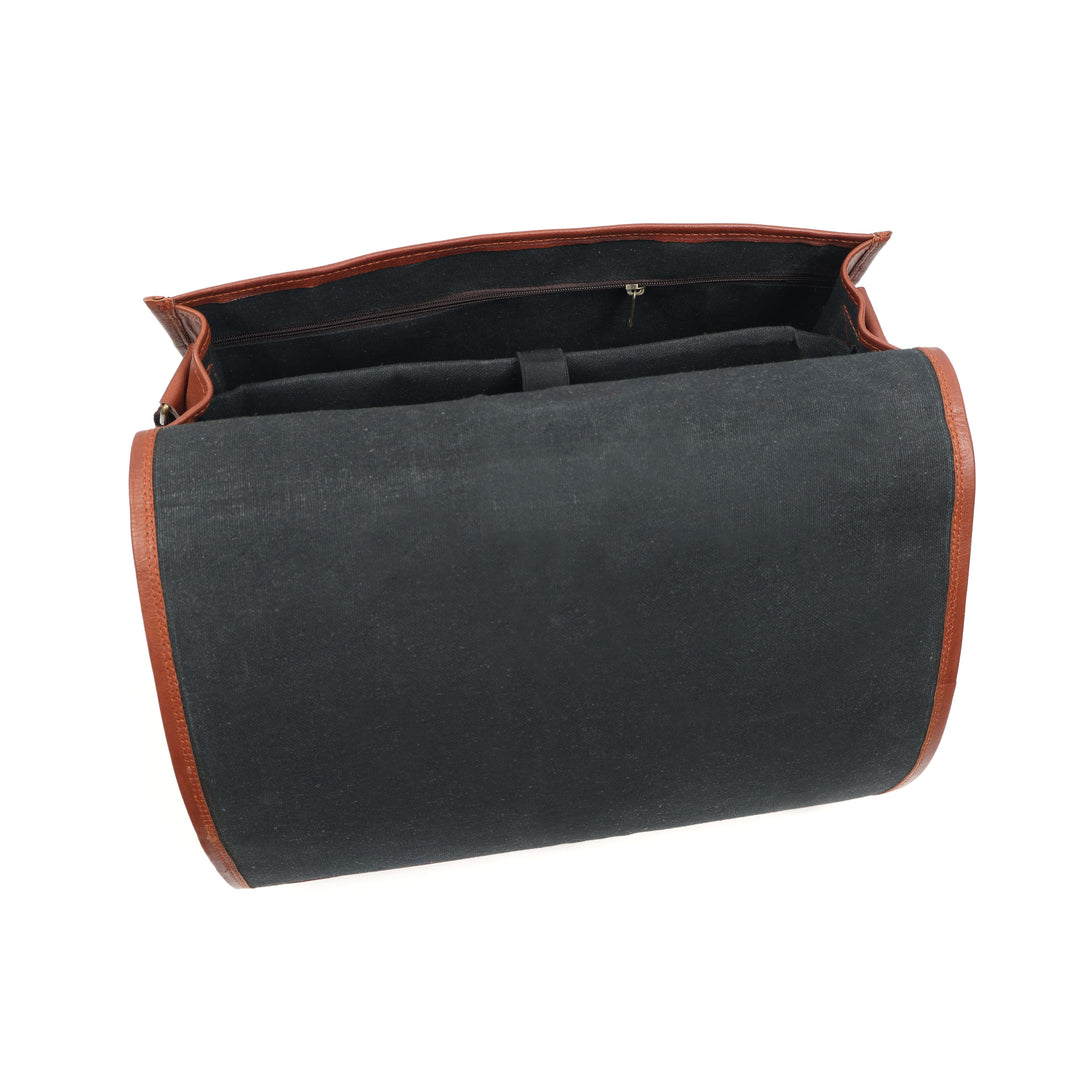 Bolsa mensajero Summit de cuero hecha a mano para hombre