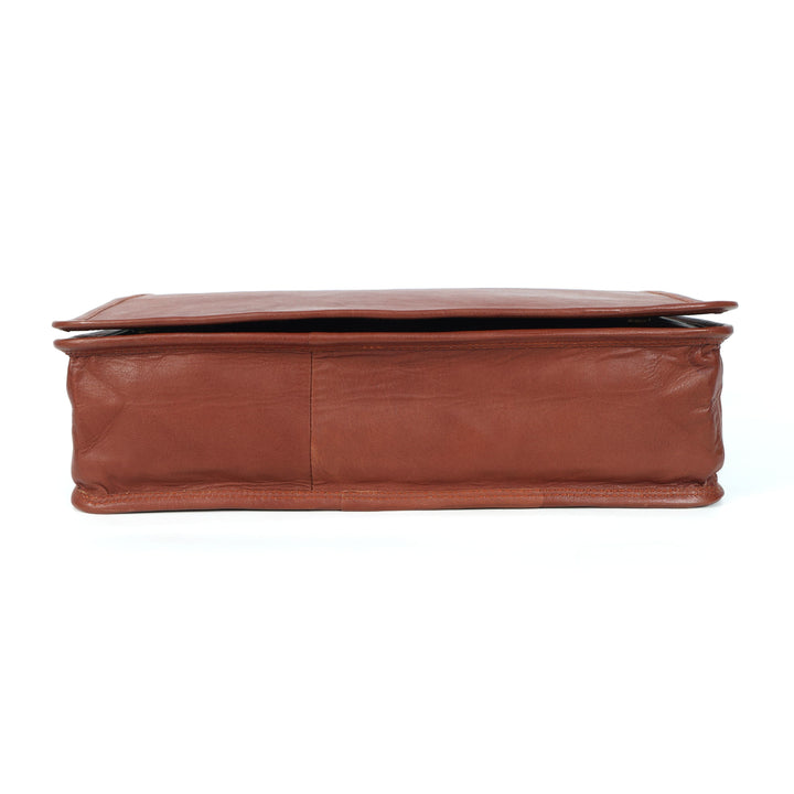 Bolsa mensajero Summit de cuero hecha a mano para hombre