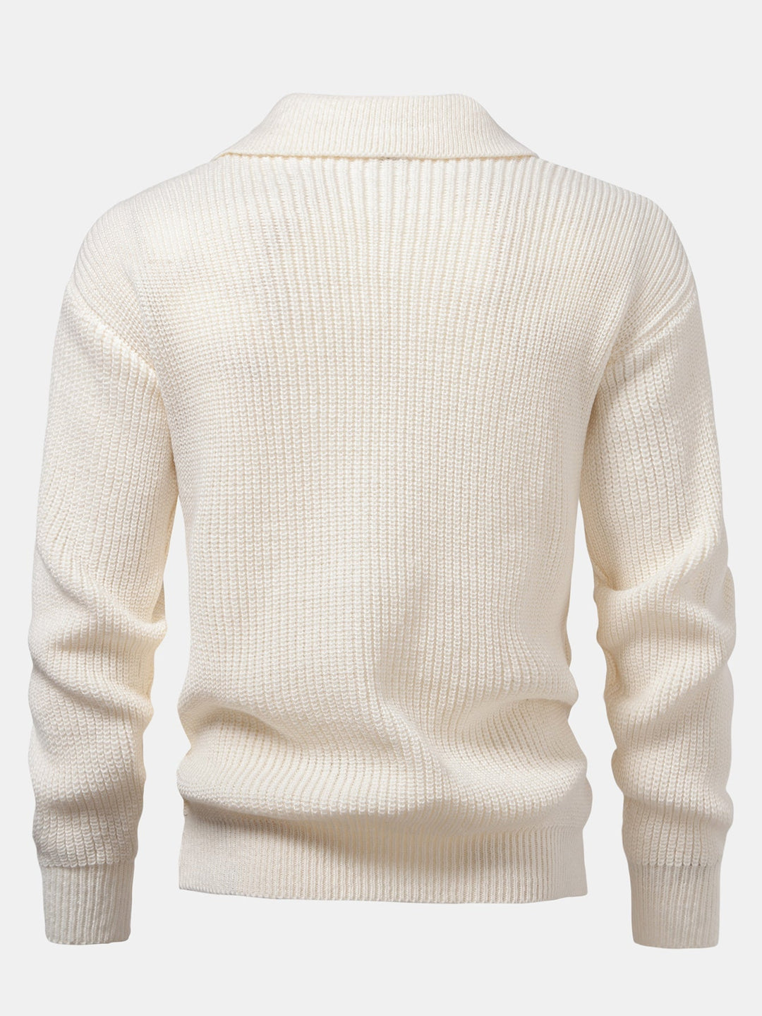 Polo de Punto Texturizado de Manga Larga