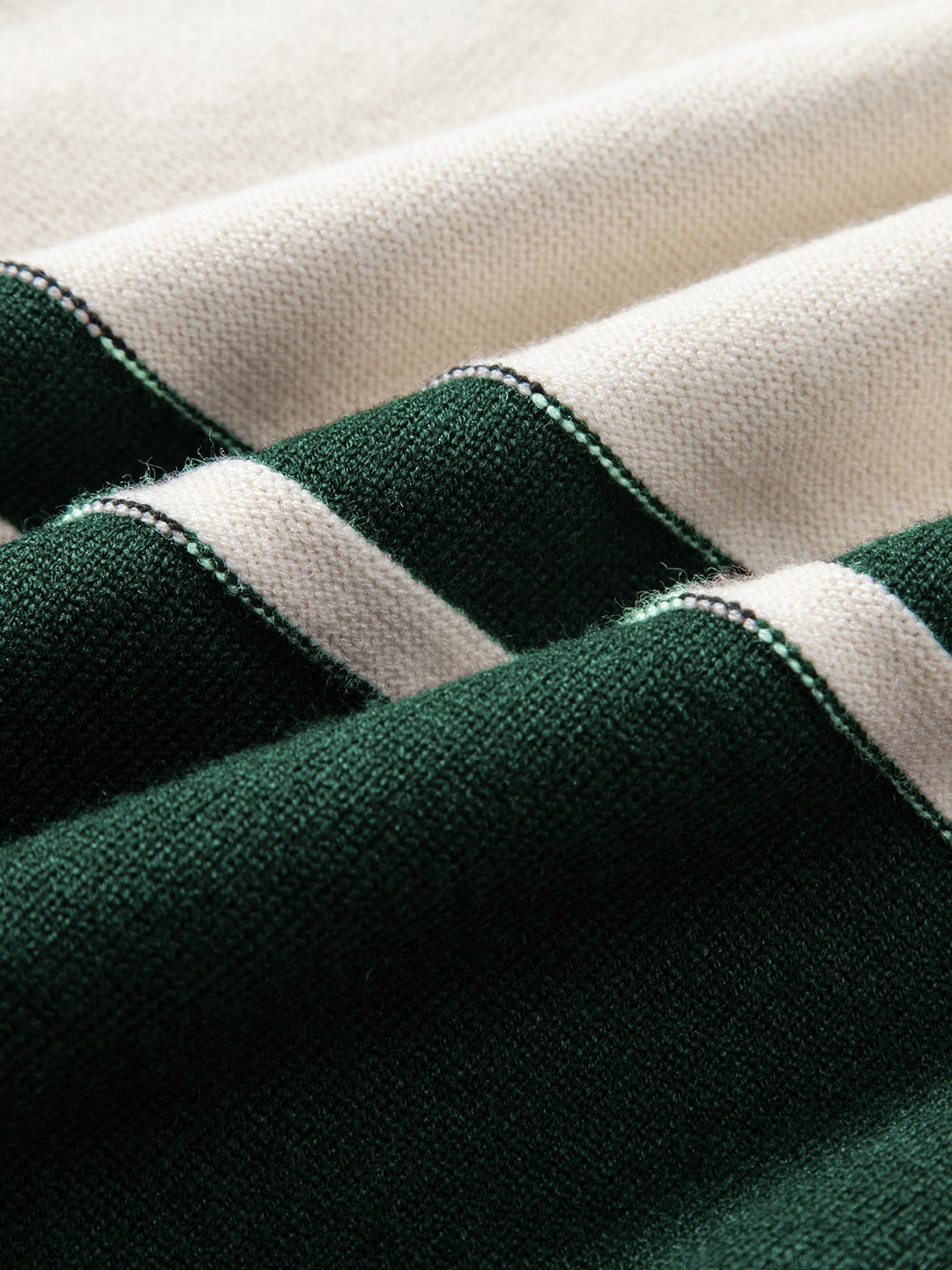 Polo de Punto con Bloques de Color de Manga Larga