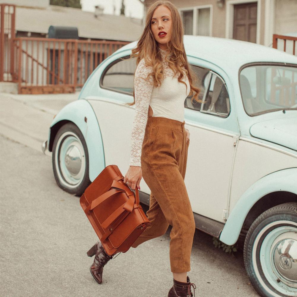 Sienna | Bolso Retro Twist Azul-Rosa
