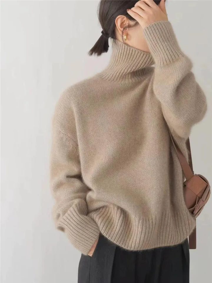Isabella | Suéter de Cuello Alto de Cachemira