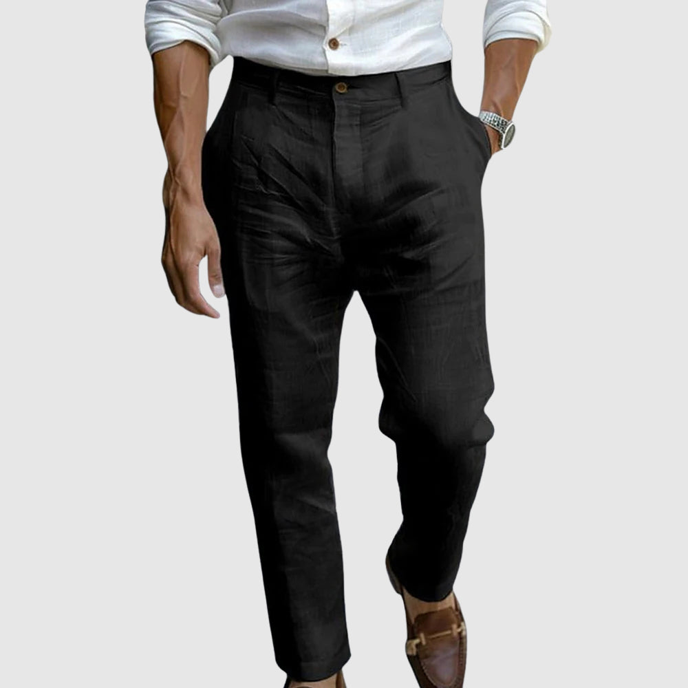 Moretti | Pantalones Ligeros de Lino
